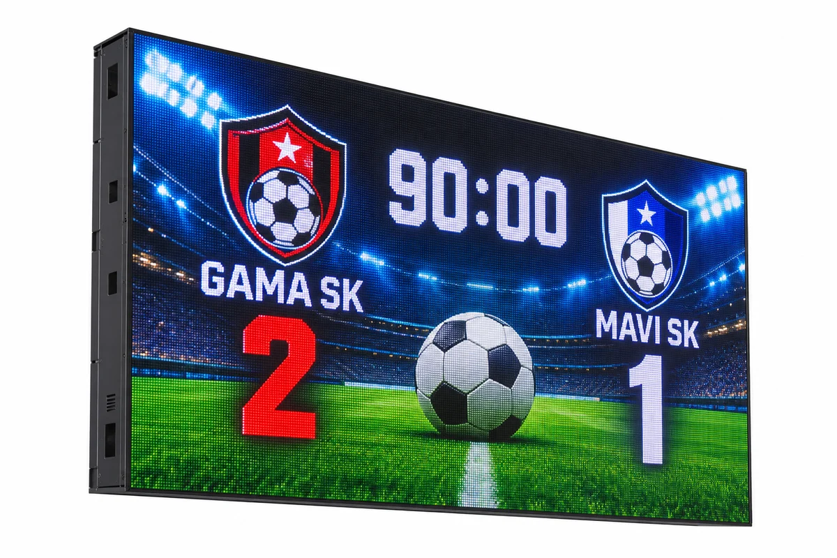 LED Ekran Futbol Skorbordu - GAMA Teknoloji endüstriyel LED pano ve skorbord